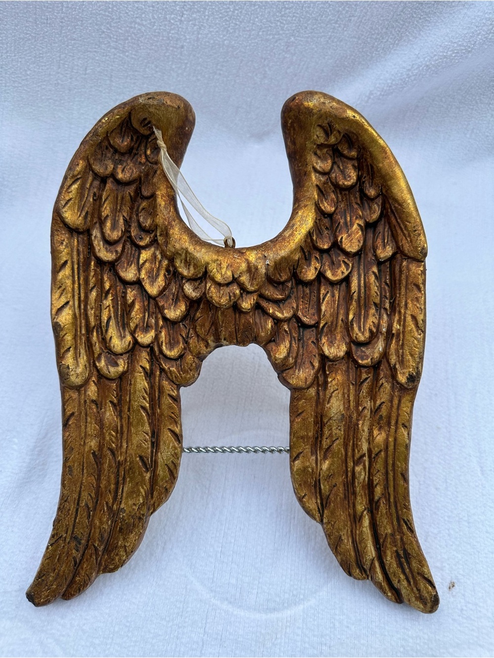 Gold Angel Wings Wall Decor - Decorative Home Accent or Ornament